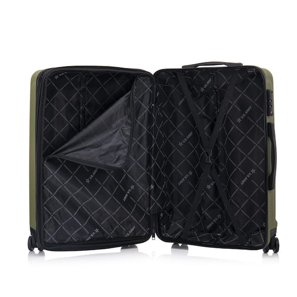 US ARMY FOX PRO 24 in. Expandable Medium Suitcase with TSA Lock