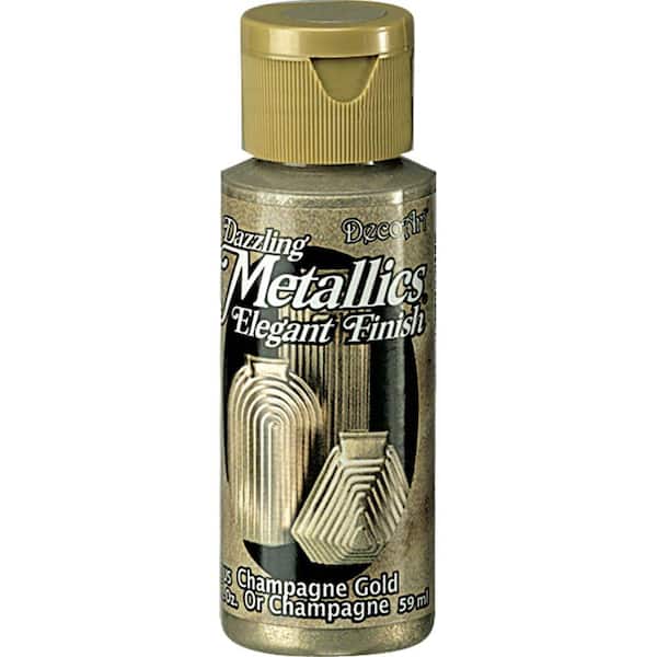 DecoArt Dazzling Metallics 2 oz. Champagne Gold Acrylic Paint