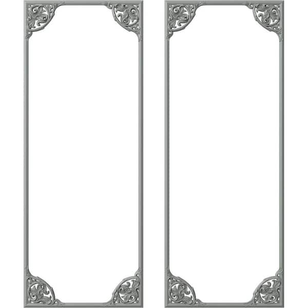 Ekena Millwork 28 in. W x 72 in. H Unfinished Polyurethane Kepler Panel Moulding Kit (Double Panel)