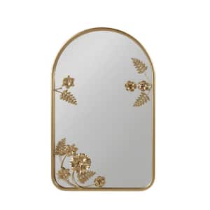 Anky 15.75 in. W x 25.75 in. H Iron Framed Arch Decorative Accent Wall Mirror