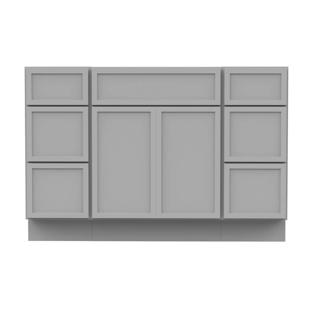 48 in. W x 21 in. D x 32.5 in. H Bath Vanity Cabinet without Top in Gray (Unassembled) price history on PriceWatchPro