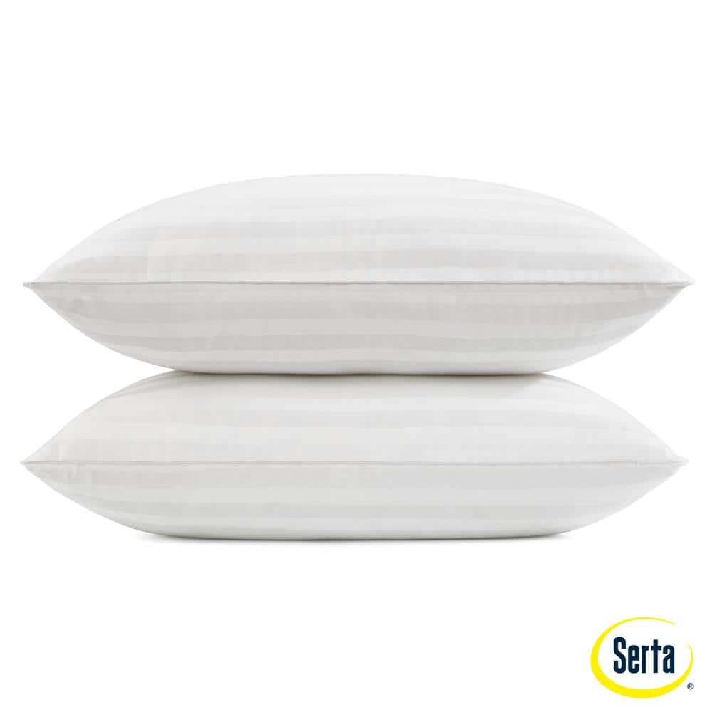 Serta White Hypoallergenic Latex Foam Standard/Queen Pillows Set