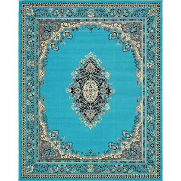 Reza Washington Turquoise 8' 0 x 10' 0 Area Rug
