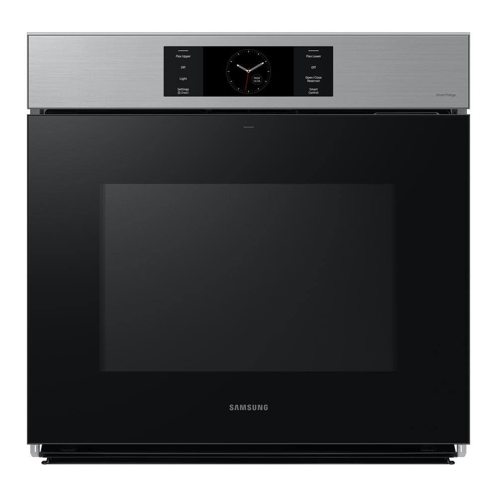 "Samsung Bespoke 30"" Single Wall Oven with AI Pro Cooking Camera in Stainless Steel, Silver"