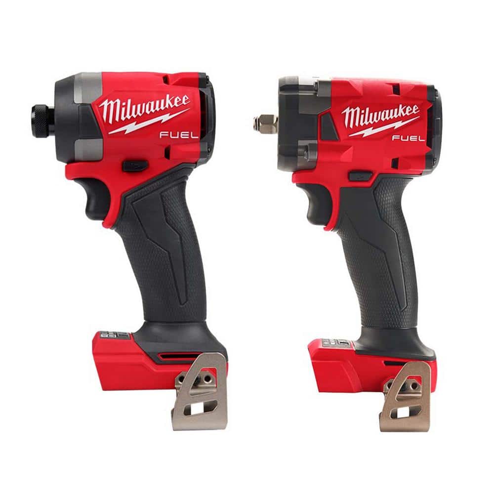 Milwaukee M18 FUEL 18-Volt Li-Ion Brushless Cordless 1/4 in. Hex Impact  Driver  3/8 in. Compact Impact Wrench with Friction Ring 2953-20-2854-20  The Home Depot