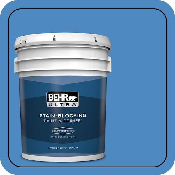 BEHR ULTRA 5 gal. #P520-5 Boat House Extra Durable Satin Enamel Interior Paint & Primer