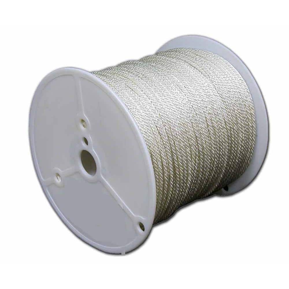  1/4 inch Knotrite Nylon Rope - 500 Foot Spool  100% Nylon -  Solid Braid - Dyeable - Industrial Grade - High UV and Abrasion Resistance  : Tools & Home Improvement
