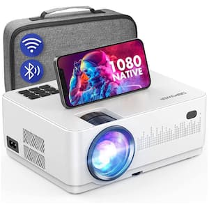 1920 x 1080 Full HD LCD Wi-Fi Bluetooth Projector with 9000 Lumens Extra Bag Included