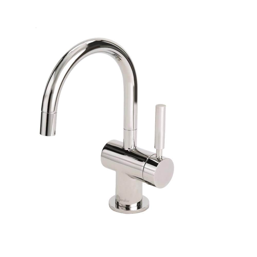 Reviews for InSinkErator Indulge Modern Series 1-Handle 9.25 in. Faucet for  Instant Hot Water Dispenser in Polished Nickel Pg The Home Depot