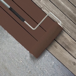 1 gal. #PMD-108 Double Chocolate Textured Low-Lustre Enamel Interior/Exterior Porch and Patio Anti-Slip Floor Paint