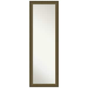 Blaine Light Bronze Narrow 17.5 in. x 51.5 in. Non-Beveled Modern Rectangle Framed Full Length on the Door Mirror