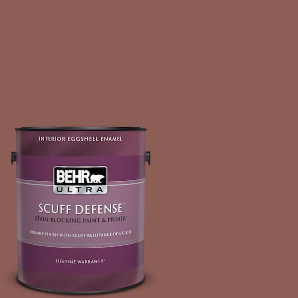BEHR ULTRA 1 gal. #190F-6 Bold Brick Extra Durable Eggshell Enamel Interior Paint & Primer