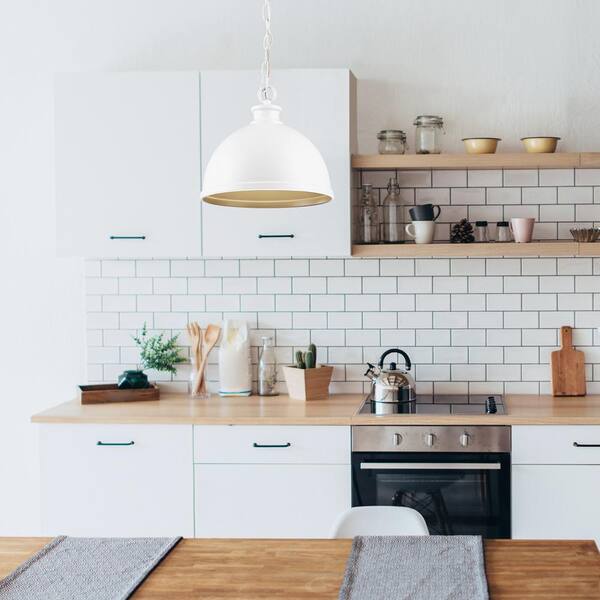 white kitchen pendant lights