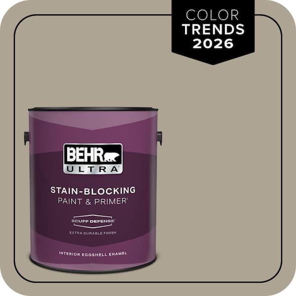 BEHR ULTRA 1 gal. Home Decorators Collection #HDC-NT-14 Smoked Tan Extra Durable Eggshell Enamel Interior Paint & Primer