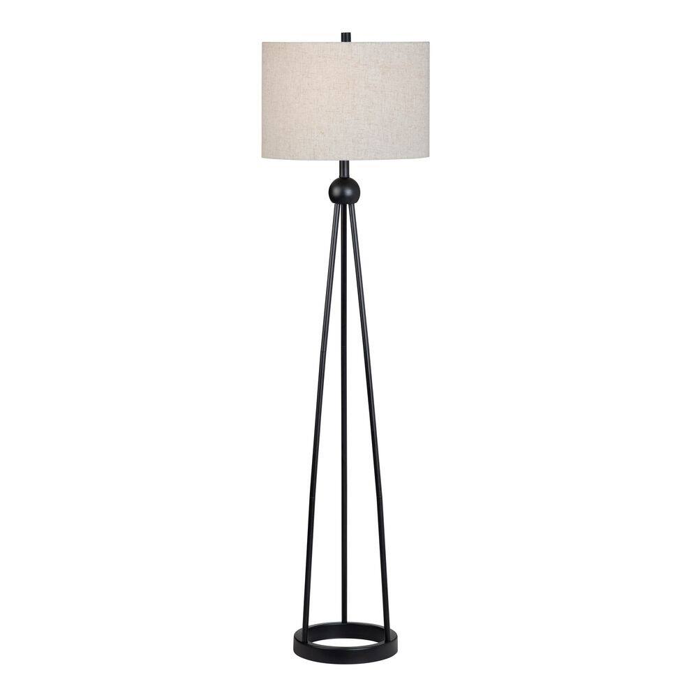 61 in. Matte Modern Standard Floor Lamp with Tan Linen Shade price history on PriceWatchPro