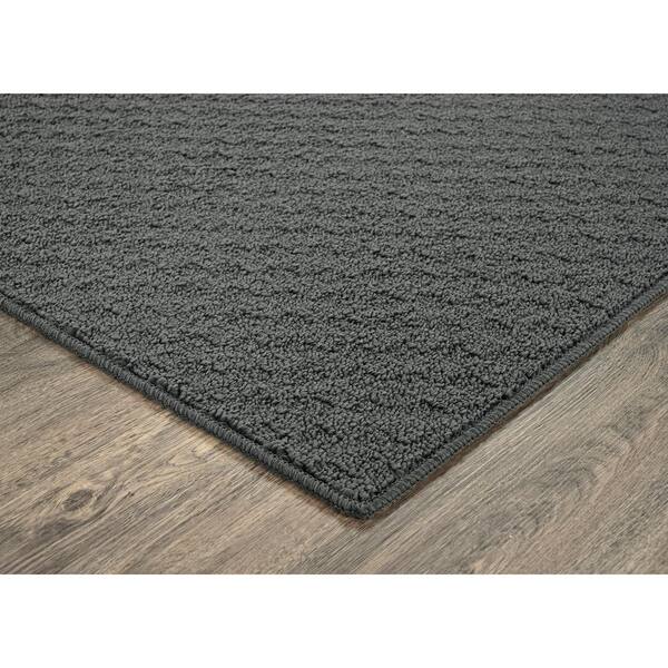 Town Square Cinder Gray 5 ft. x 8 ft. Geometric Area Rug
