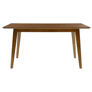 Marlene Brown 60"L x 36"D x 30"H Dining Table with Tapered Legs