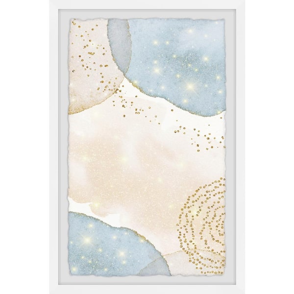 Unbranded "Golden Ashes" by Marmont Hill Framed Abstract Art Print 45 in. x 30 in.