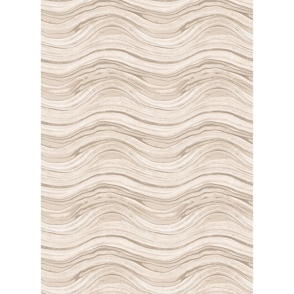 Tempaper Travertine Neutral Removable Peel and Stick Vinyl Wall Mural, 108 in. x 78 in.
