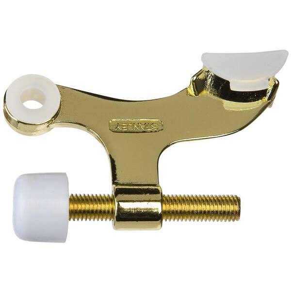 Stanley-National Hardware Residential Polished Brass Hinge Pin Door Stop