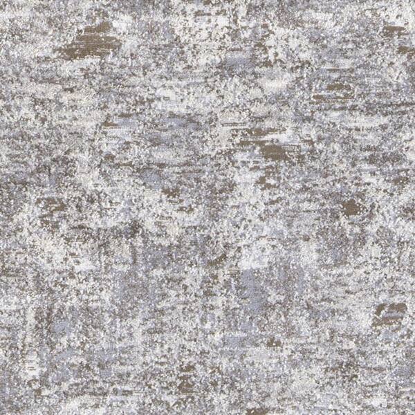 2 x 7 Gray, Ivory Abstract Runner Rug