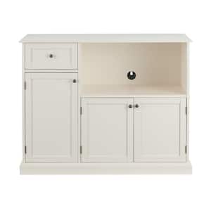 Ivory Wood Transitional Kitchen Pantry (46 in. W x 36 in. H)
