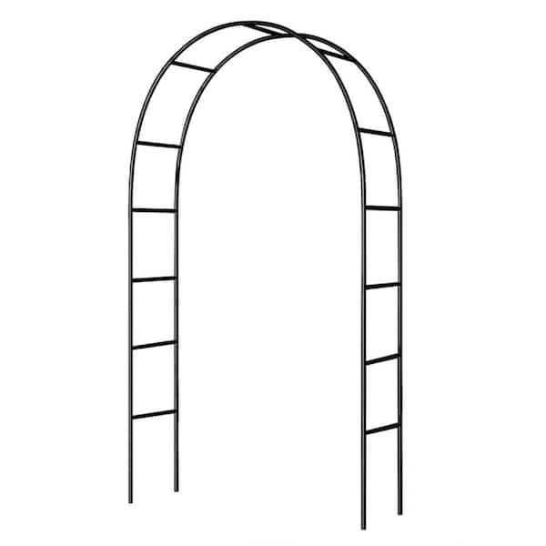 SenQWFa 95 in. Metal Pergola Arbor, Easy to Assemble, for Various Climbing Plant Wedding Garden Arch Bridal Party Decoration