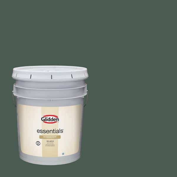 5 gal. PPG1136-7 Dark Green Velvet Satin Exterior Paint