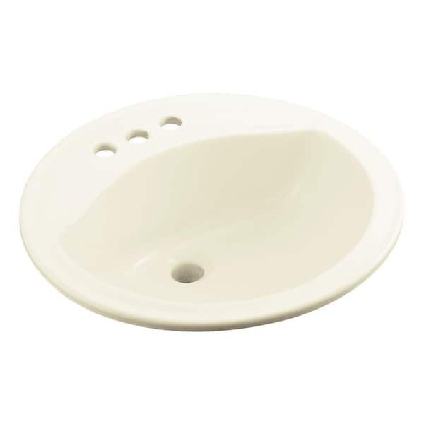 Sterling Modesto 19 in. Dropin Bathroom Sink in Biscuit 44190496