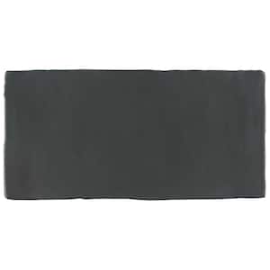 Take Home Tile Sample - Chester Matte Nero 6 in. x 3 in. Ceramic Wall