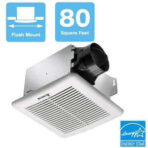 Integrity Series 80 CFM Wall or Ceiling Bathroom Exhaust Fan, ENERGY STAR