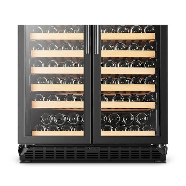 LanboPro Stainless Steel Dual Zone Wine and Beverage Combo Cooler