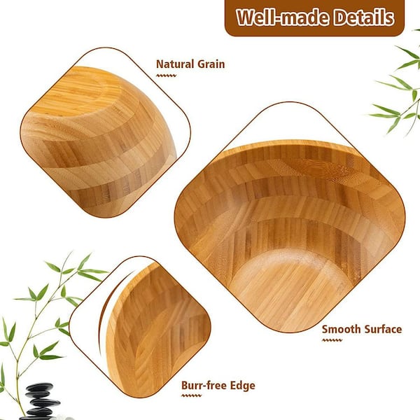 Sagaform Nature Salad Bowl with Bamboo Lid/Cutting Board