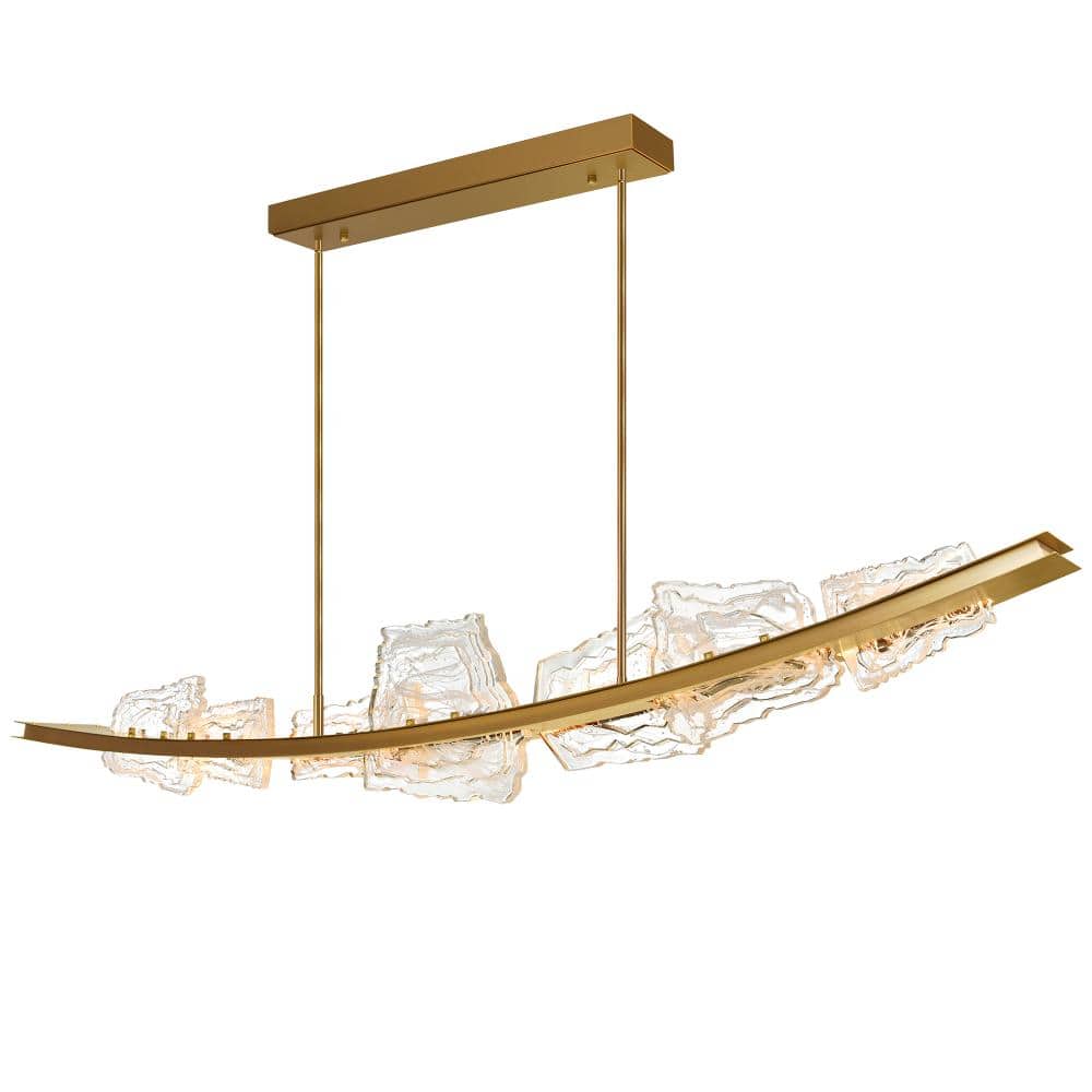 Arcus Integrated LED 70in Brass Chandelier with Handcrafted Glass price history on PriceWatchPro