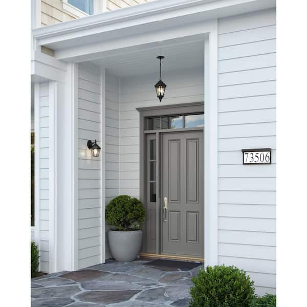Bakersville 1-Light Black Outdoor Wall Lantern