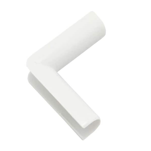 Wiremold CordMate Cord Cover Inside Elbow, Cord Hider for Home or Office, Holds 1 Cable, White