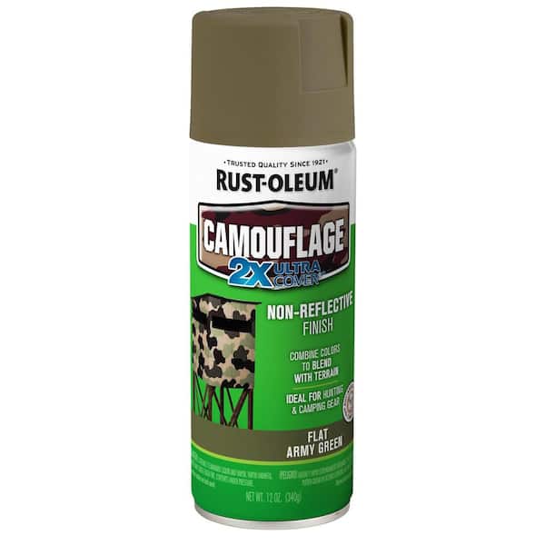 Rust-Oleum 279176 Specialty Camouflage Ultra Cover 2X Spray Paint,  12-Ounce, Army Green