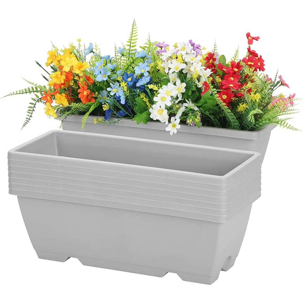 Cubilan 8Pack Window Planter Box, 17 in. Plastic Window Boxes