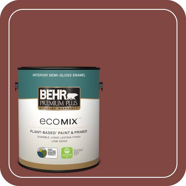 1 gal. #S-H-160 Sly Fox Semi-Gloss Enamel EcoMix Plant-Based Interior Paint & Primer