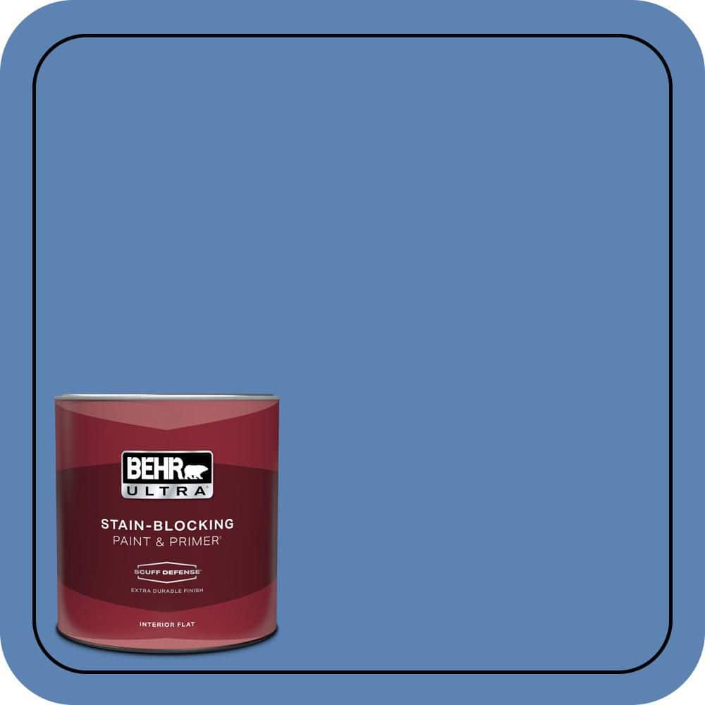 1 qt. #PPU15-06 Neon Blue Extra Durable Flat Interior Paint & Primer price history on PriceWatchPro