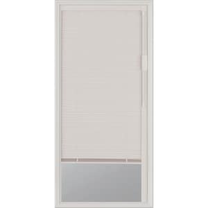 Blinds + Glass 22 in. x 36 in. x 1 in. Enclosed Blinds with Low-E Door Glass with White Frame Replacement Glass Panel