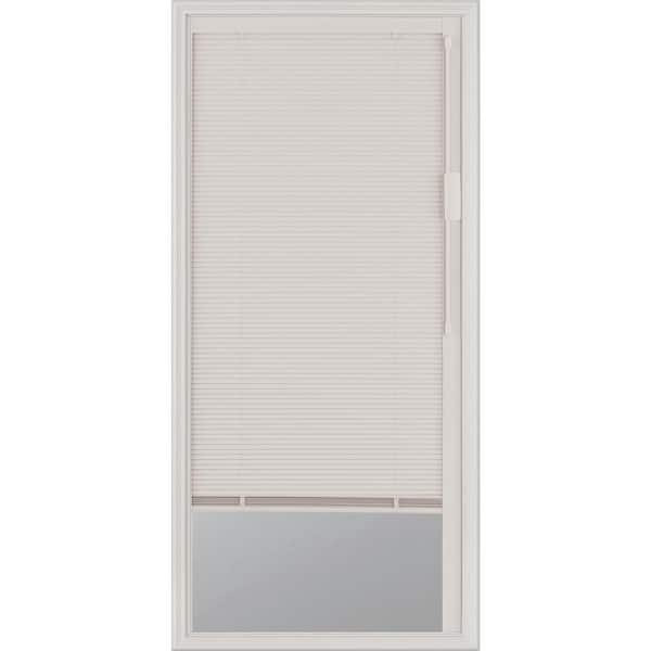 ODL Blinds + Glass 22 in. x 36 in. x 1 in. Enclosed Blinds with Low-E Door Glass with White Frame Replacement Glass Panel