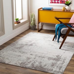 Raylee Medium Gray 6 ft. 7 in. x 9 ft. Area Rug