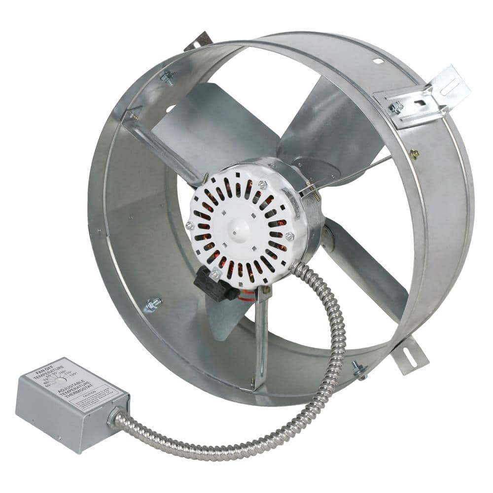 Maxx Air 1300 Cfm Mill Electric Powered Gable Mount Electric Attic Fan Cx1500ups The Home Depot