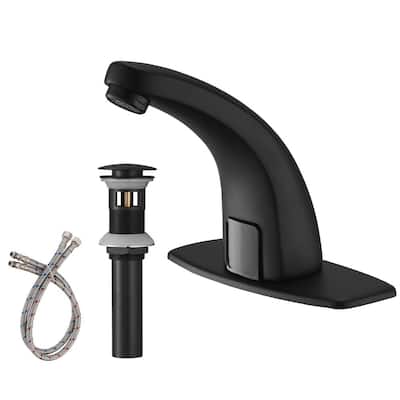Details about   9.8" Black Arc Touchless Bathroom Basin Sink Auto-Sensor Faucet 1 Hole Mixer Tap