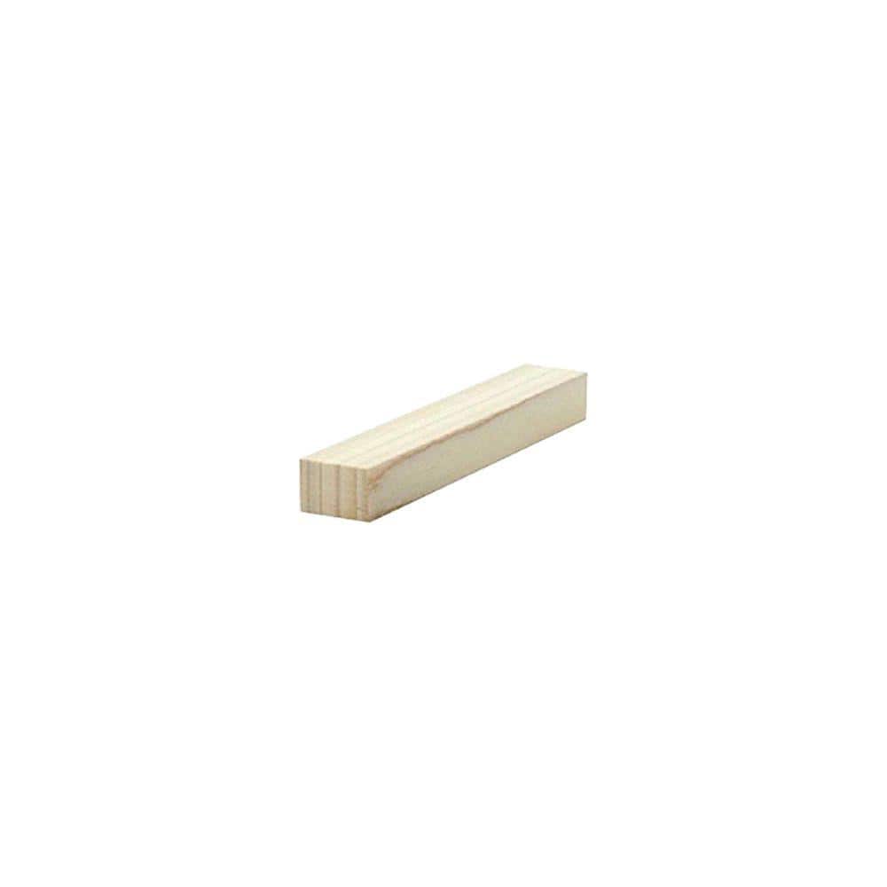 3/4 in. x 3/4 in. x Random Length Poplar Square Board 21074 The Home