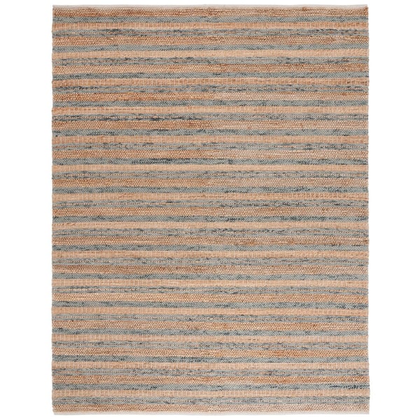 Natura 8 ft. x 10 ft. Natural/Gray Modern Striped Area Rug