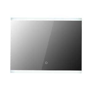 27.6 in. W x 35.4 in. H Rectangular Frameless LED Light Wall Bathroom Vanity Mirror