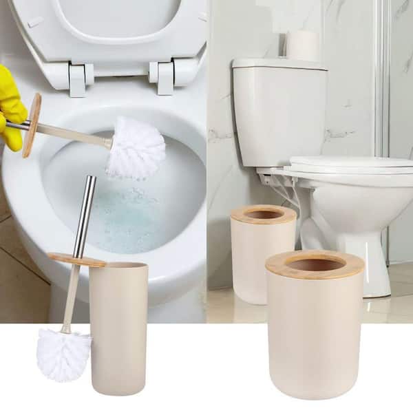 Whole Housewares Modern Toilet Brush Set, Freestanding Mosaic Toilet Bowl Cleaner, Turquoise
