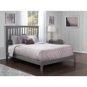 Mission King Traditional Bed in Grey